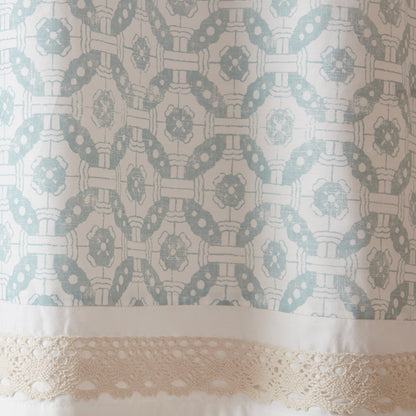Madison Park Printed and Pieced Rod Pocket Valance