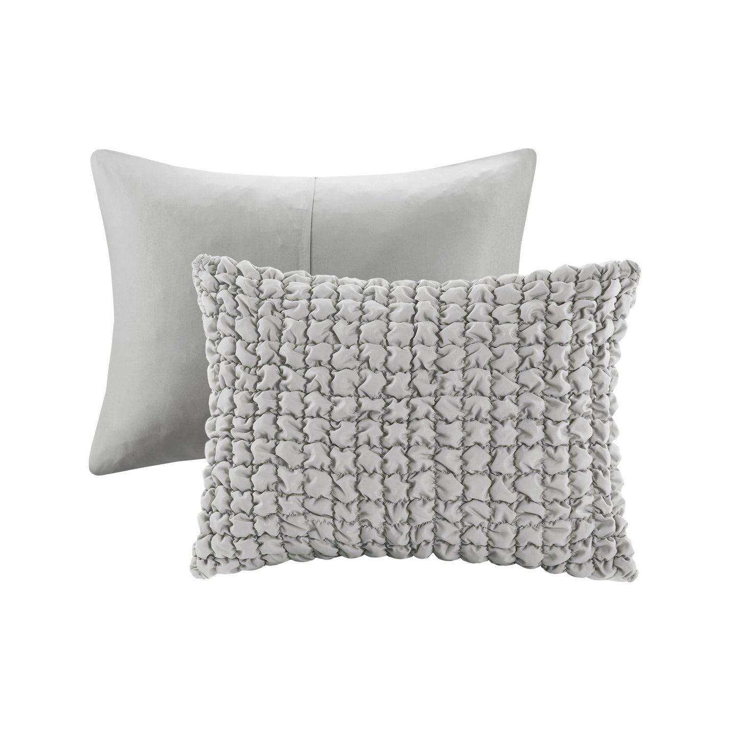 Madison Park 3 Piece Stripe Ruched Comforter Set