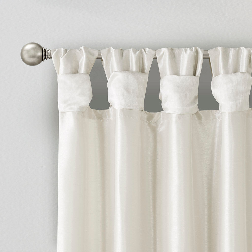 Madison Park Twist Tab Lined Window Curtain Panel