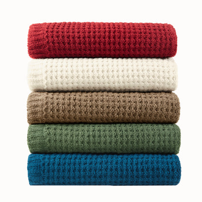 Madison Park Waffle Knit Chenille Throw