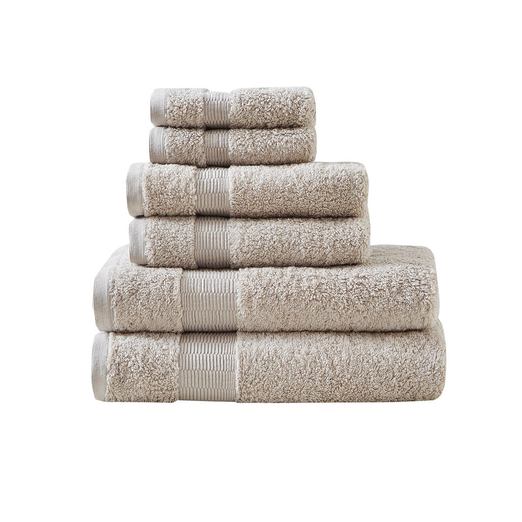 Madison Park Signature 100% Egyptian Cotton 6 Piece Towel Set