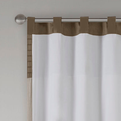 Madison Park Polyoni Pintuck Curtain Panel