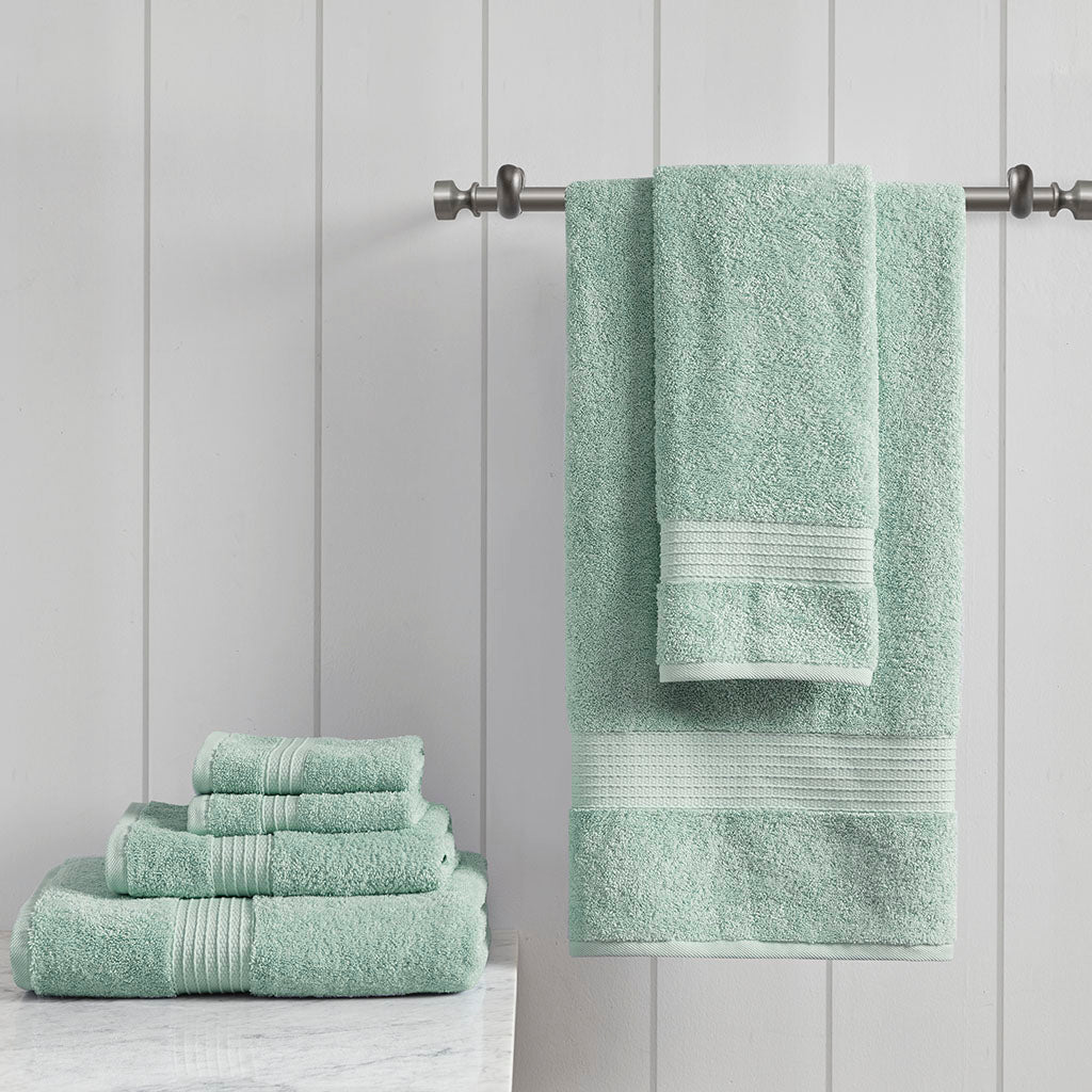 Madison Park 6 Piece Organic Cotton Towel Set