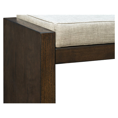 Madison Park Accent Bench with Lower Shelf