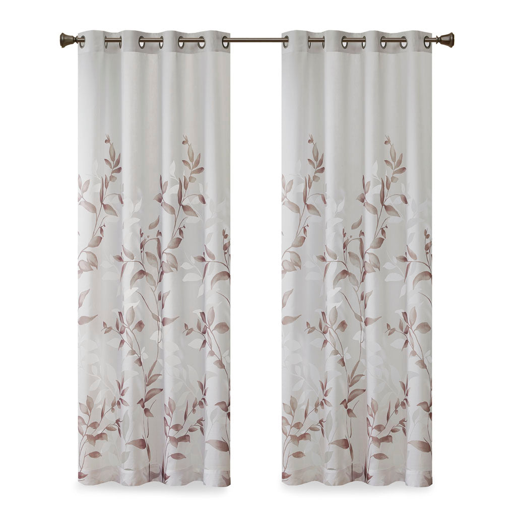 Madison Park Burnout Printed Curtain Panel