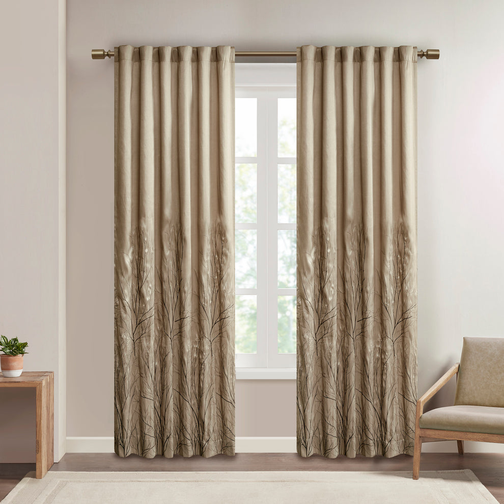 Madison Park Andora Curtain Panel in Blue, 50×84" MP40-1295