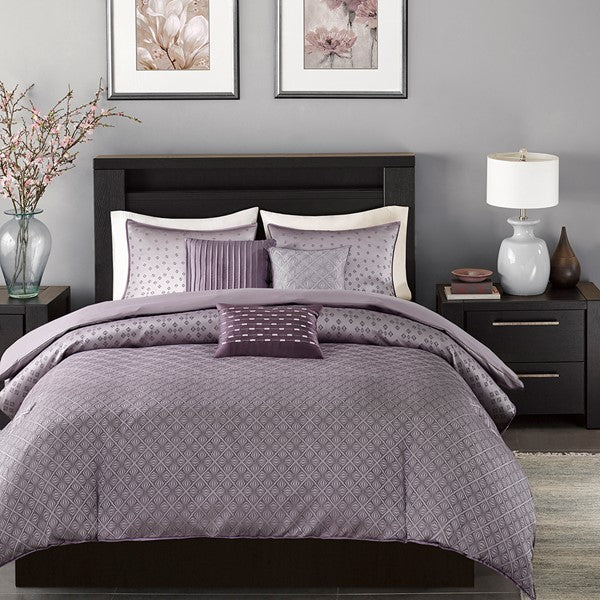 Biloxi 6 Piece Jaquard Duvet Cover Set