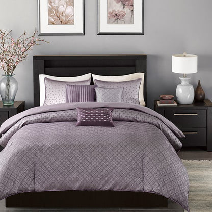 Biloxi 6 Piece Jaquard Duvet Cover Set