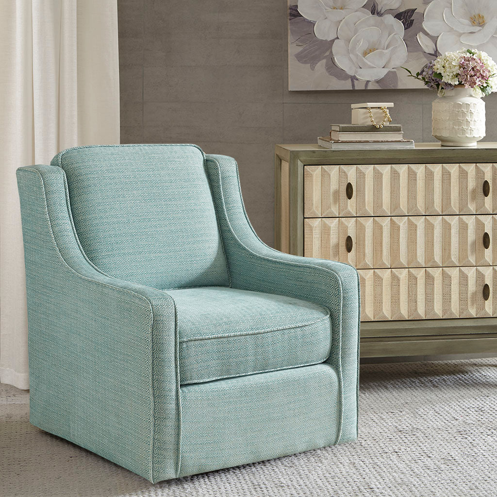 Madison Park Chenille Swivel Chair