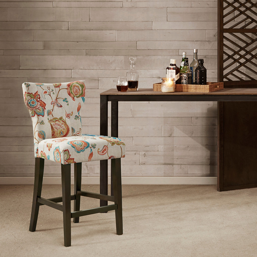 Madison Park Tufted Back Counter Stool