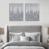 Glimmer Heavily Embellished 2-Piece Canvas Wall Art Set