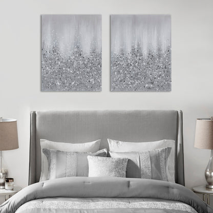 Madison Park Heavily Embellished 2-piece Canvas Wall Art Set