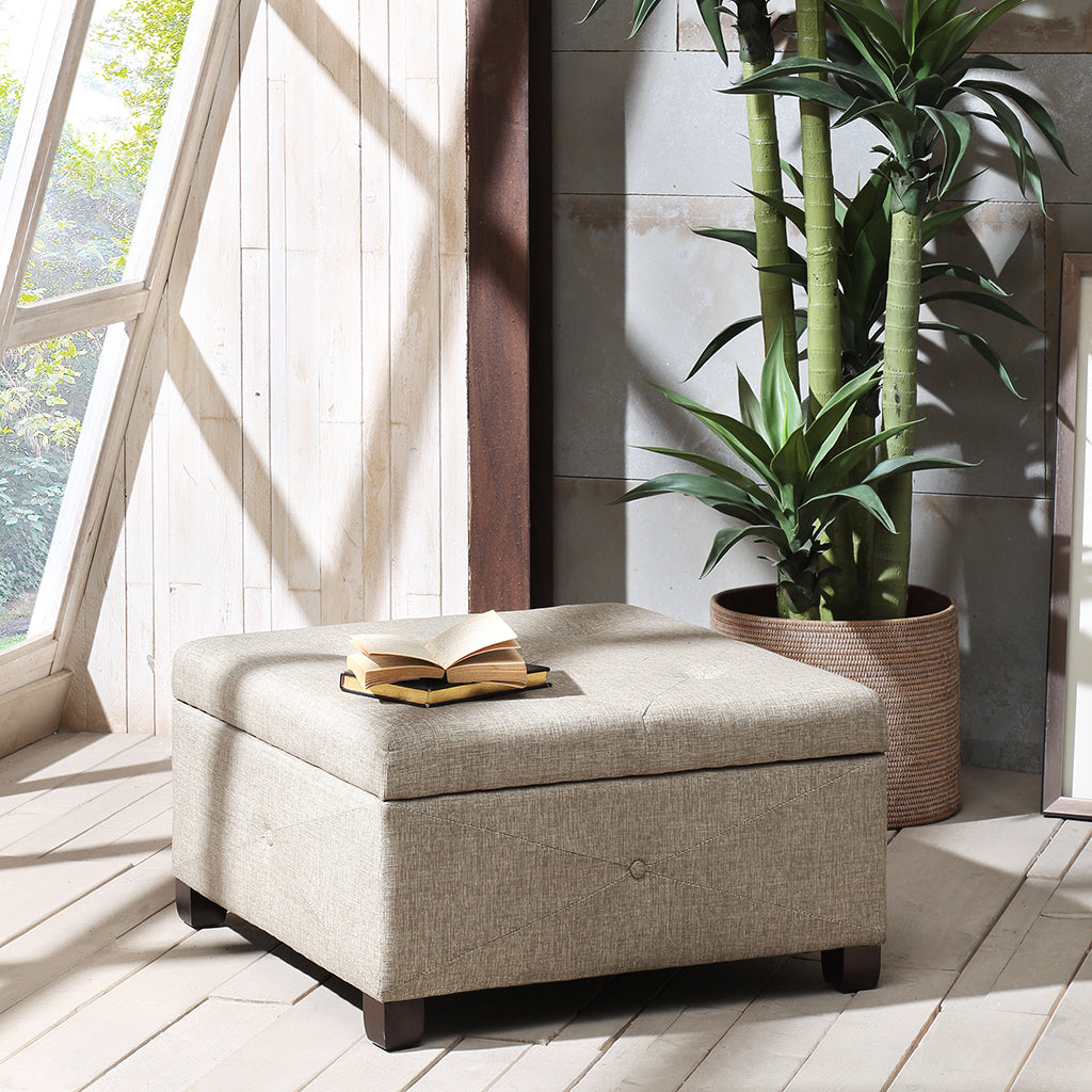 Madison Park Soft Close Storage Ottoman