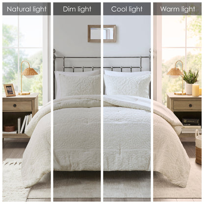Madison Park 3 Piece Tufted Woven Comforter Set