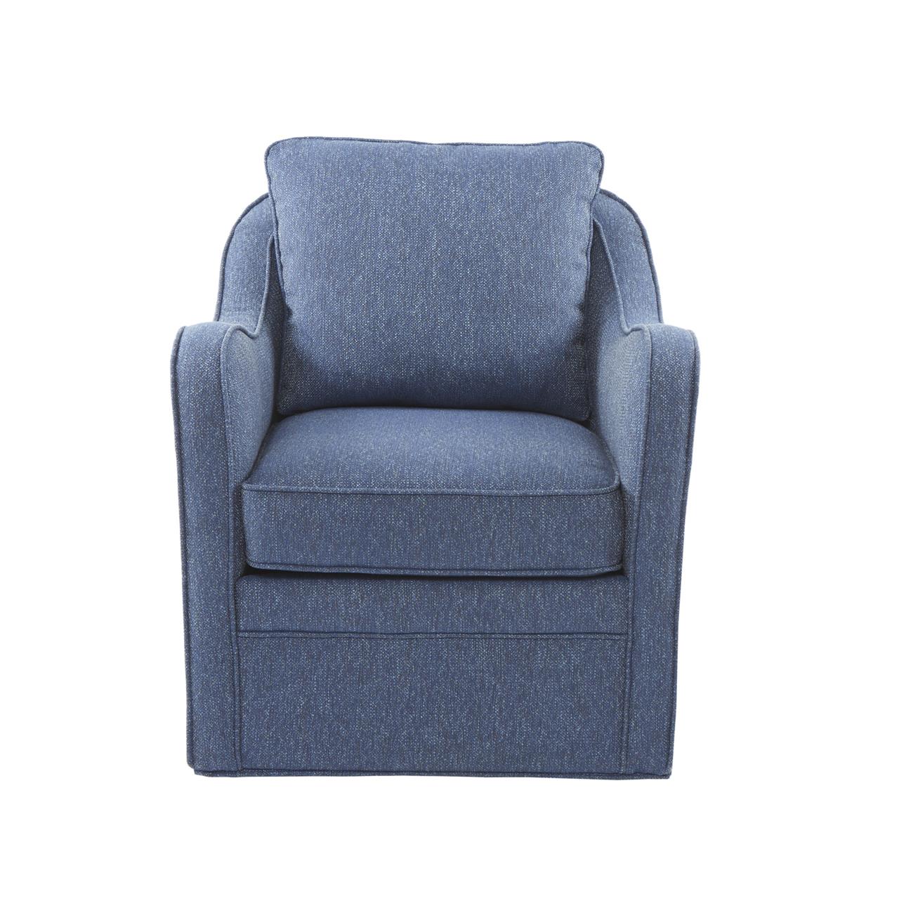 Madison Park Wide Seat Swivel Arm Chair