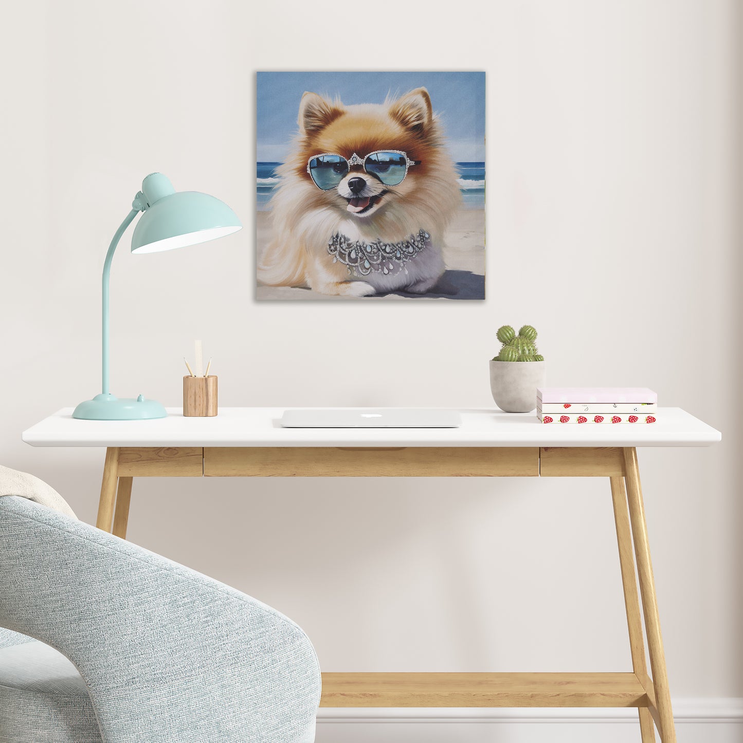 Madison Park Pomeranian Canvas Wall Art