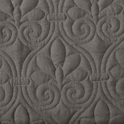 Madison Park 3 Piece Split Corner Pleated Quilted Bedspread