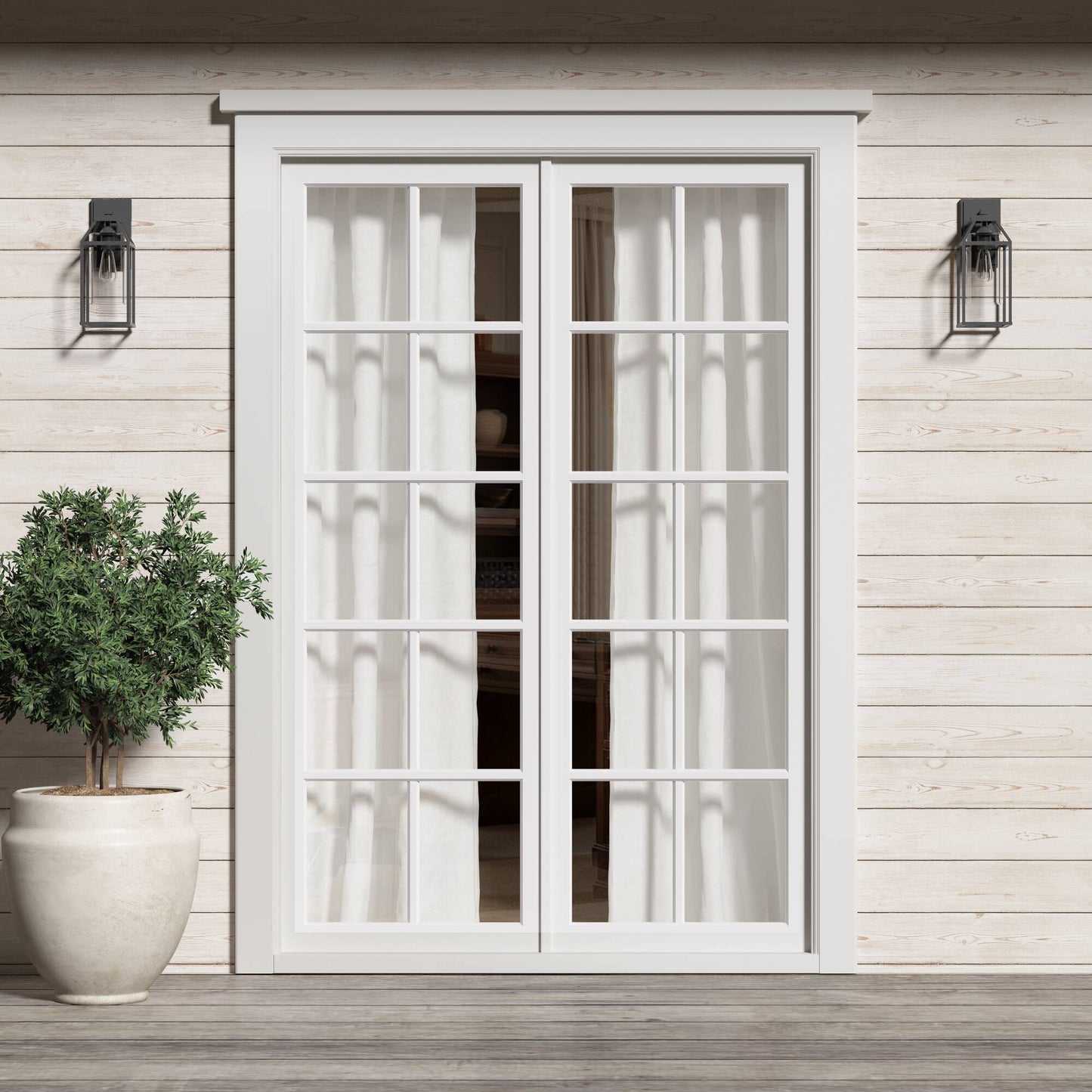 Madison Park Rod Pocket with Back Tab Privacy Curtain Pair