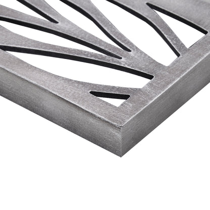 Madison Park Grey Laser Cut Wood 2-piece Panel Wall Decor Set