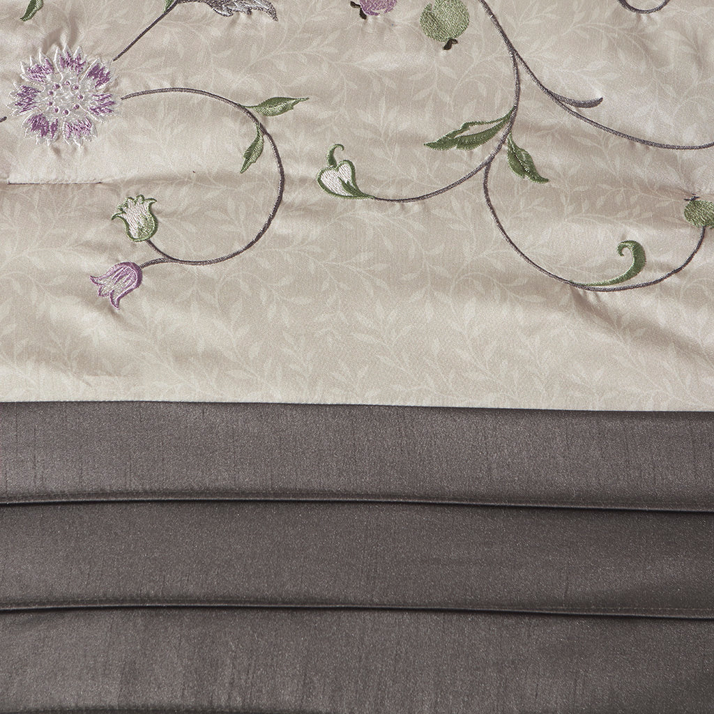 Madison Park Embroidered 7 Piece Comforter Set