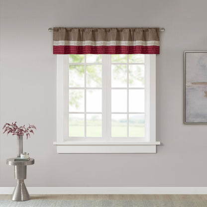 Madison Park Polyoni Pintuck Window Valance