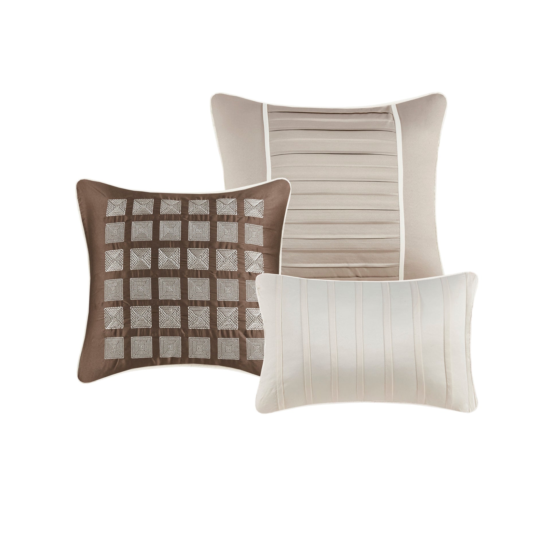 Madison Park 7 Piece Polyester Charmeuse Comforter Set