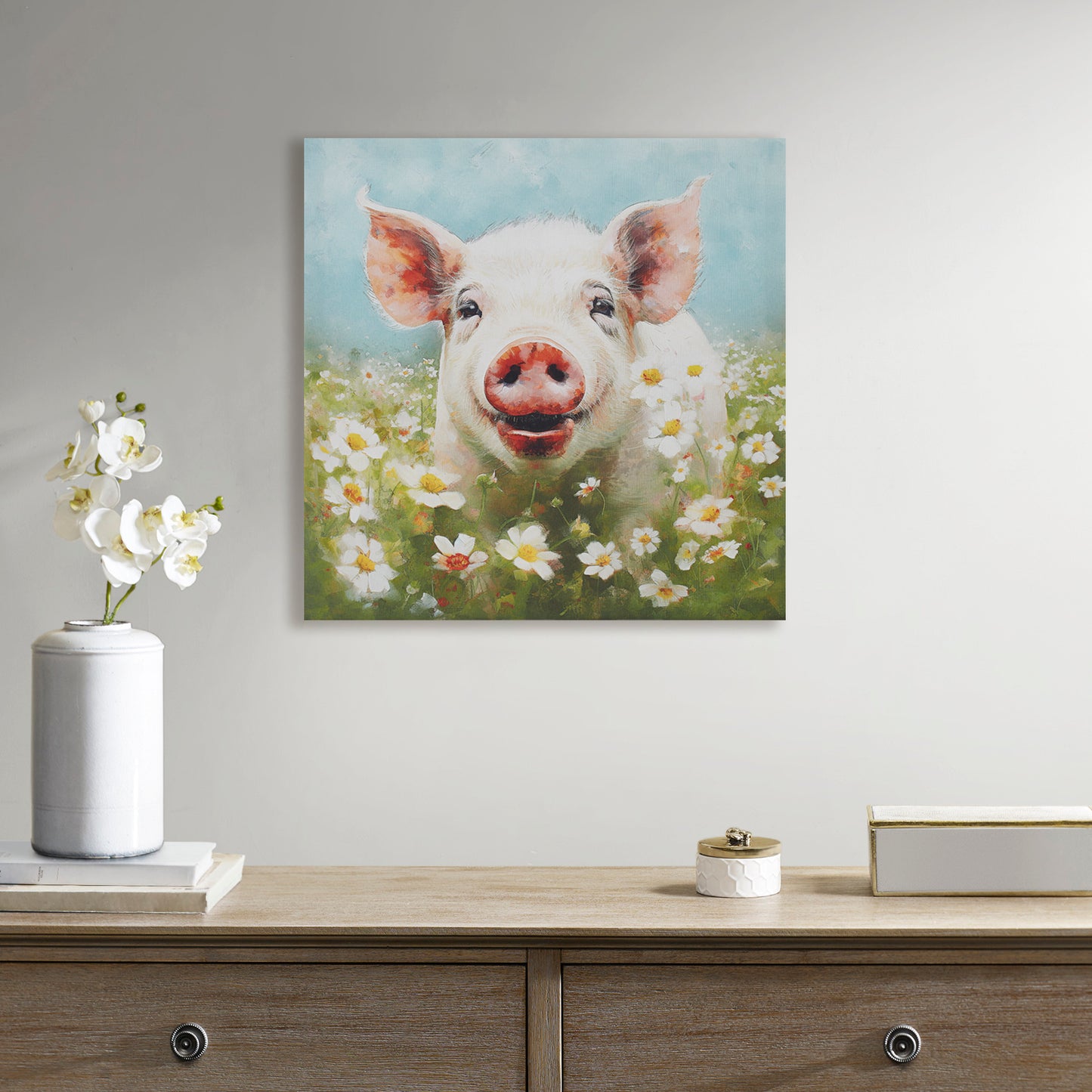 Madison Park Pig Canvas Wall Art