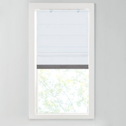 Madison Park Faux Linen Cordless Total Blackout Roman Shade