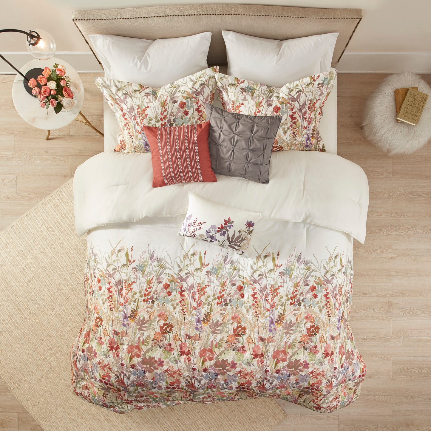 Madison Park 7 Piece Cotton Printed Comforter Set