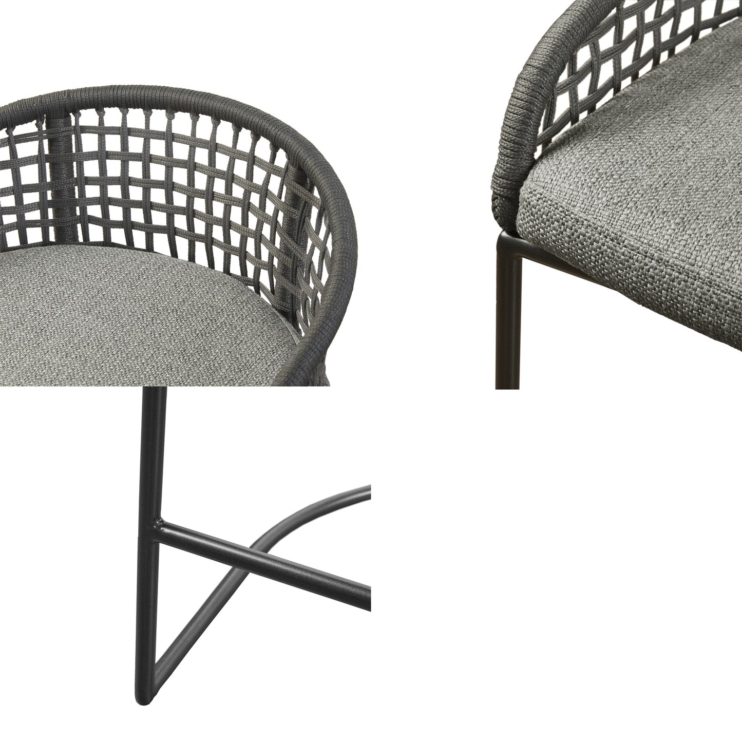 Madison Park Woven Counter Stool 25"