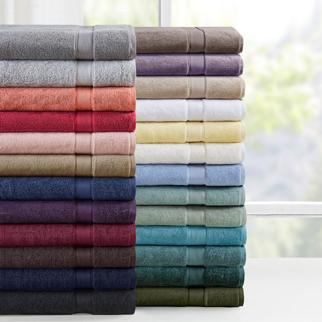 Madison Park Signature 100% Cotton 8 Piece Antimicrobial Towel Set