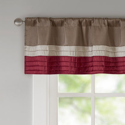 Madison Park Polyoni Pintuck Window Valance