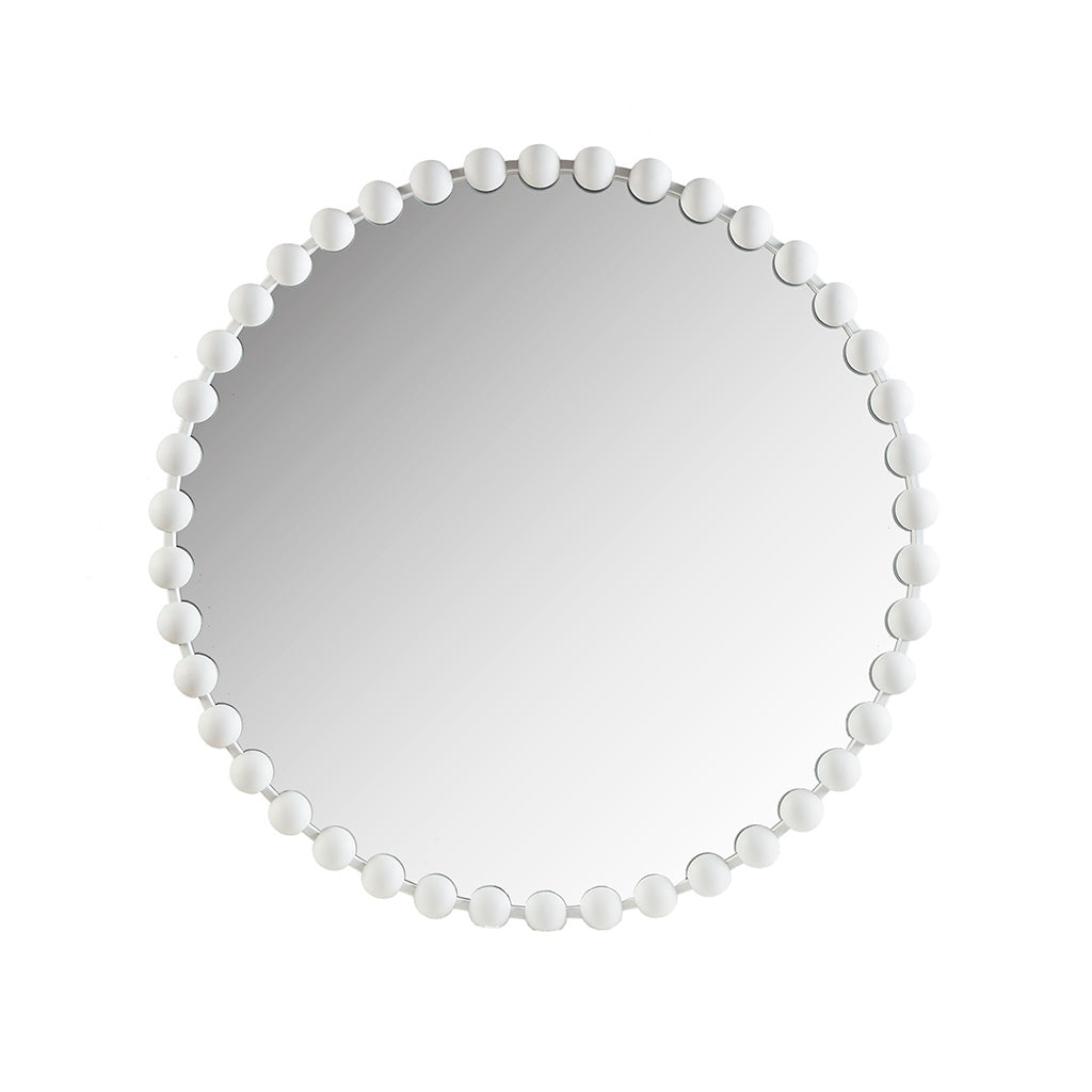 Madison Park Signature Beaded Round Wall Mirror 36"D