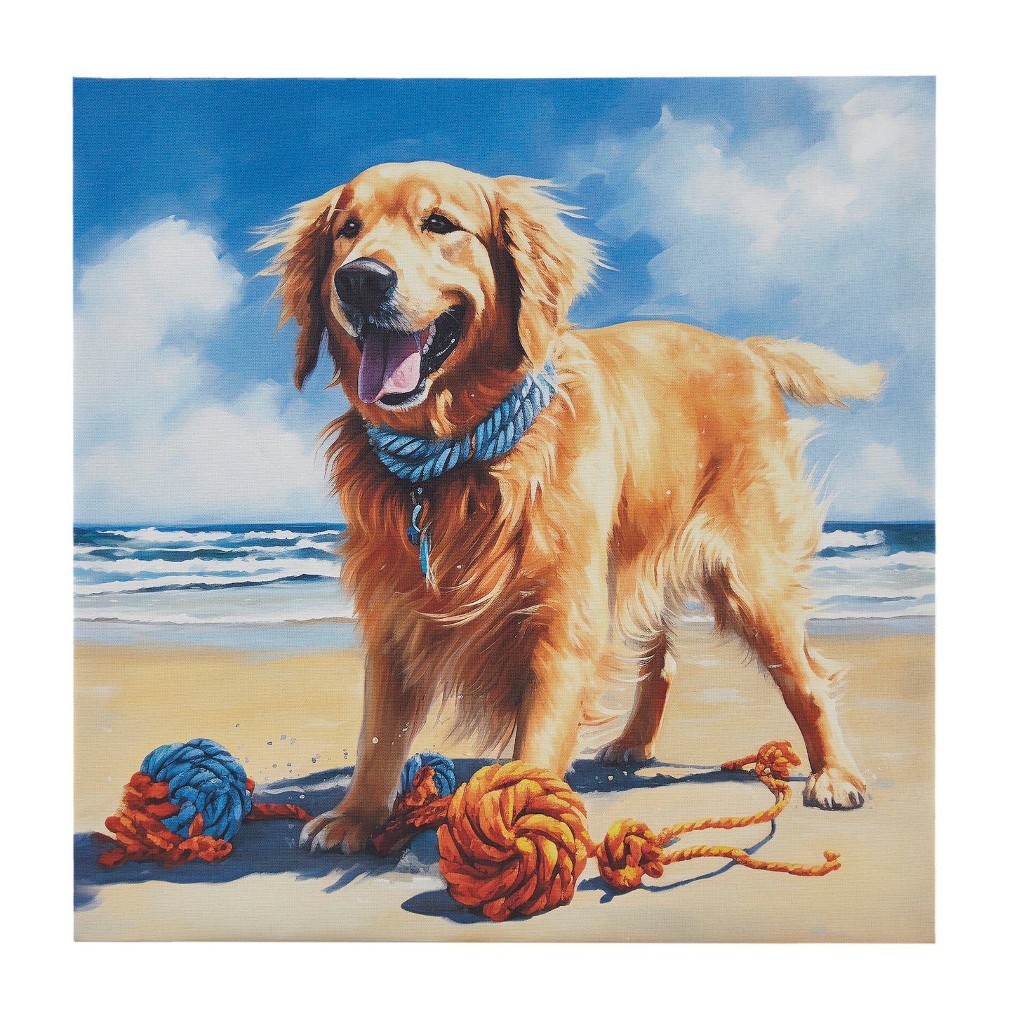 Madison Park Golden Retriever Canvas Wall Art