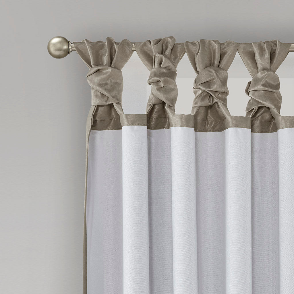 Madison Park Twist Tab Total Blackout Window Curtain Panel