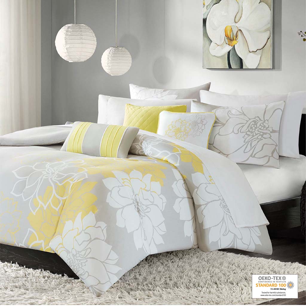 Madison Park 6 Piece Printed Duvet Cover Set