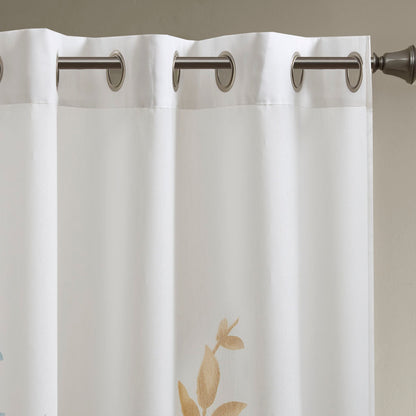 Madison Park Burnout Printed Curtain Panel