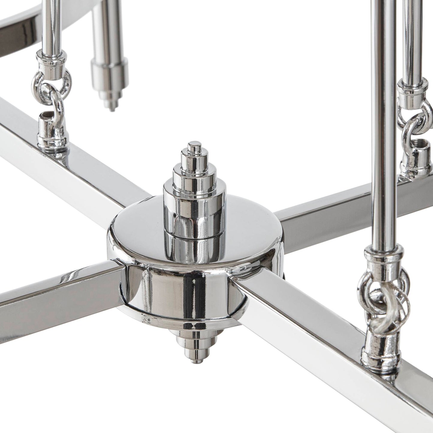 Hampton Hill 6-light Chandelier with Fabric Drum Shades