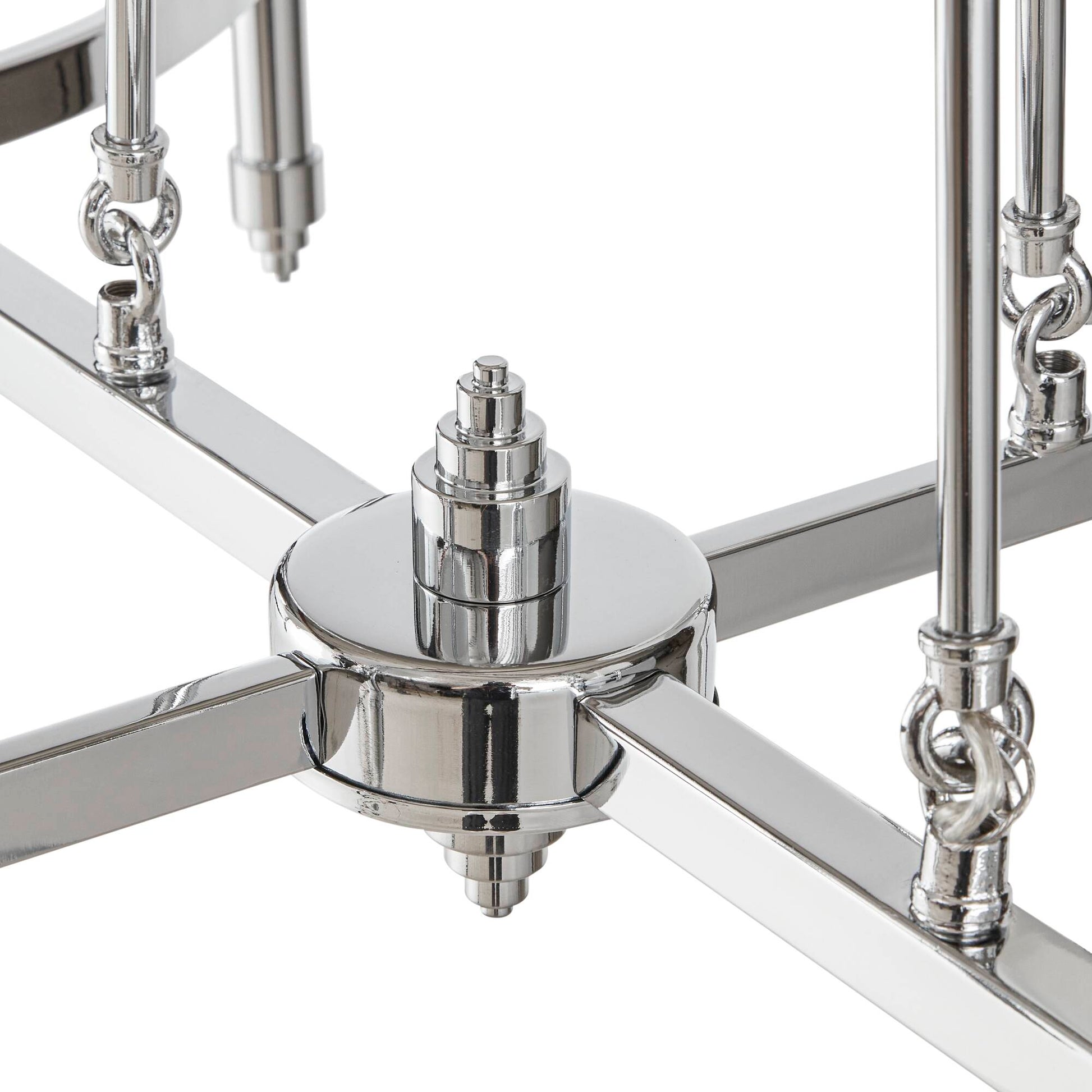 Hampton Hill 6-light Chandelier with Fabric Drum Shades