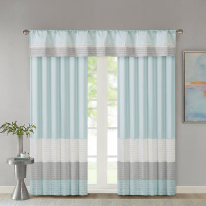 Madison Park Polyoni Pintuck Valance