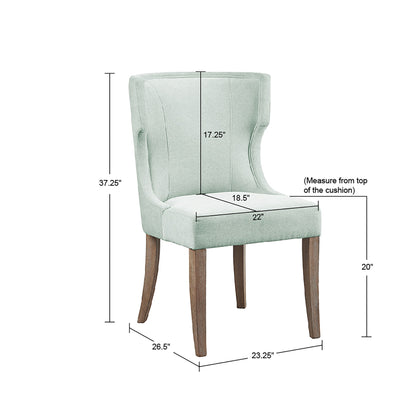 Madison Park Upholstered Wingback Dining Chair Set of 2