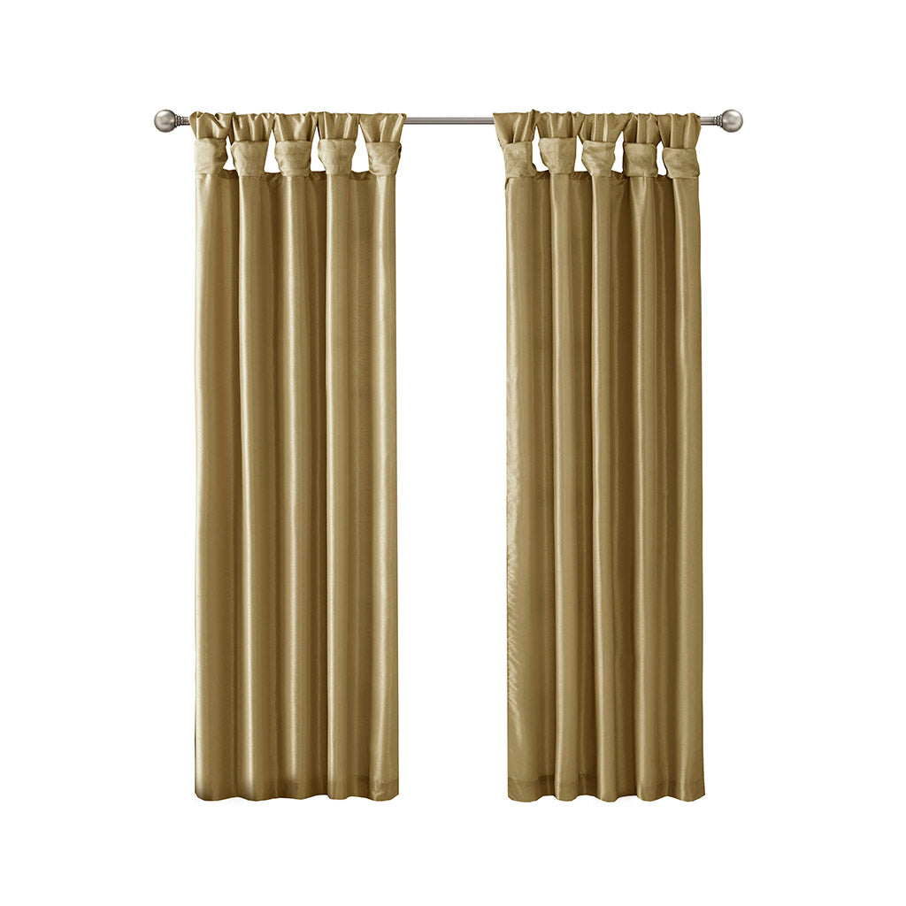 Madison Park Twist Tab Lined Window Curtain Panel