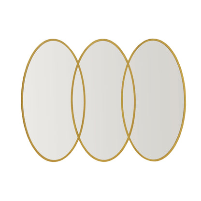 Madison Park Signature Gold Trio Wall Mirror