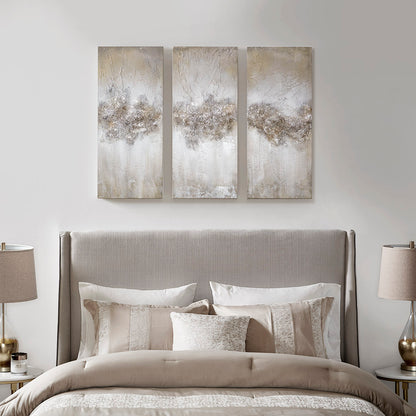 Madison Park Heavily Embellished 3-piece Canvas Wall Art Set