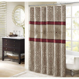Donovan Embroidered Shower Curtain