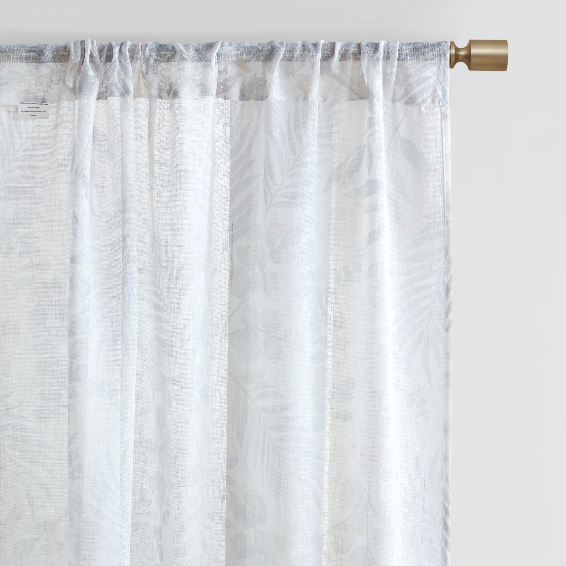 Madison Park Botanical Printed Texture Sheer Window Pair