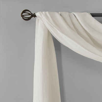 Madison Park Solid Crushed Scarf Sheer