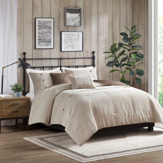 Madison Park 5 Piece Corduroy Comforter Set