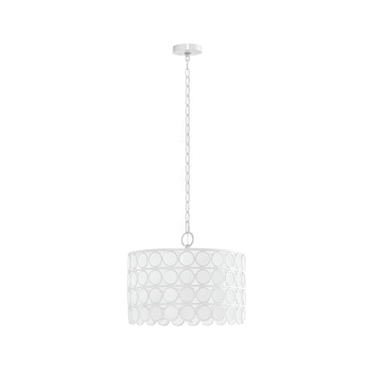 Hampton Hill 4-Light Glass Drum Shade Chandelier