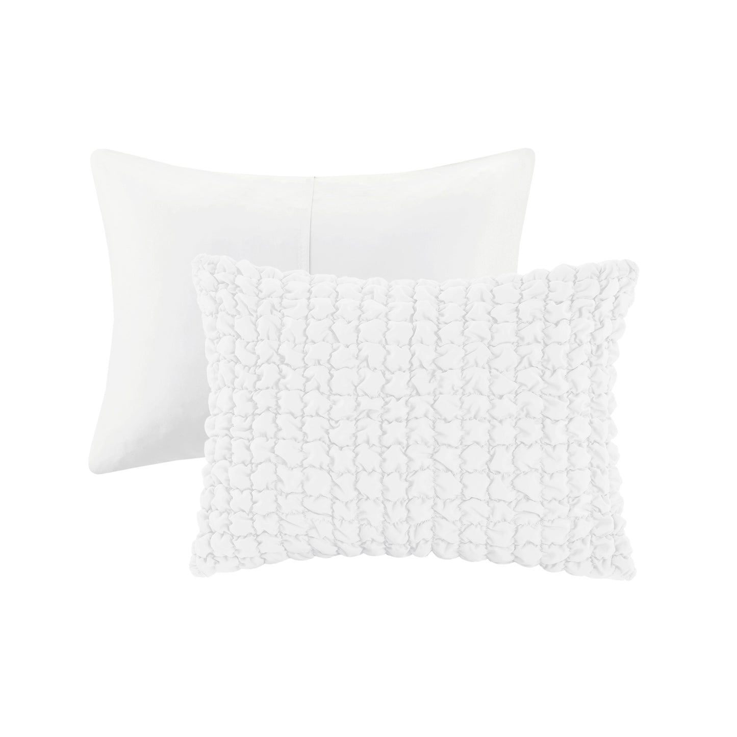 Madison Park 3 Piece Stripe Ruched Comforter Set